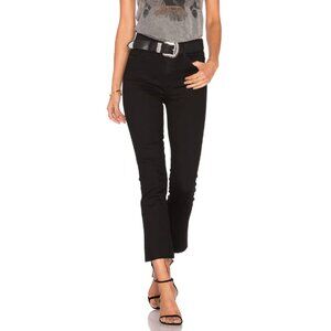 MOTHER The Hustler Ankle Fray Jeans Black‎ Size 26 Not Guilty